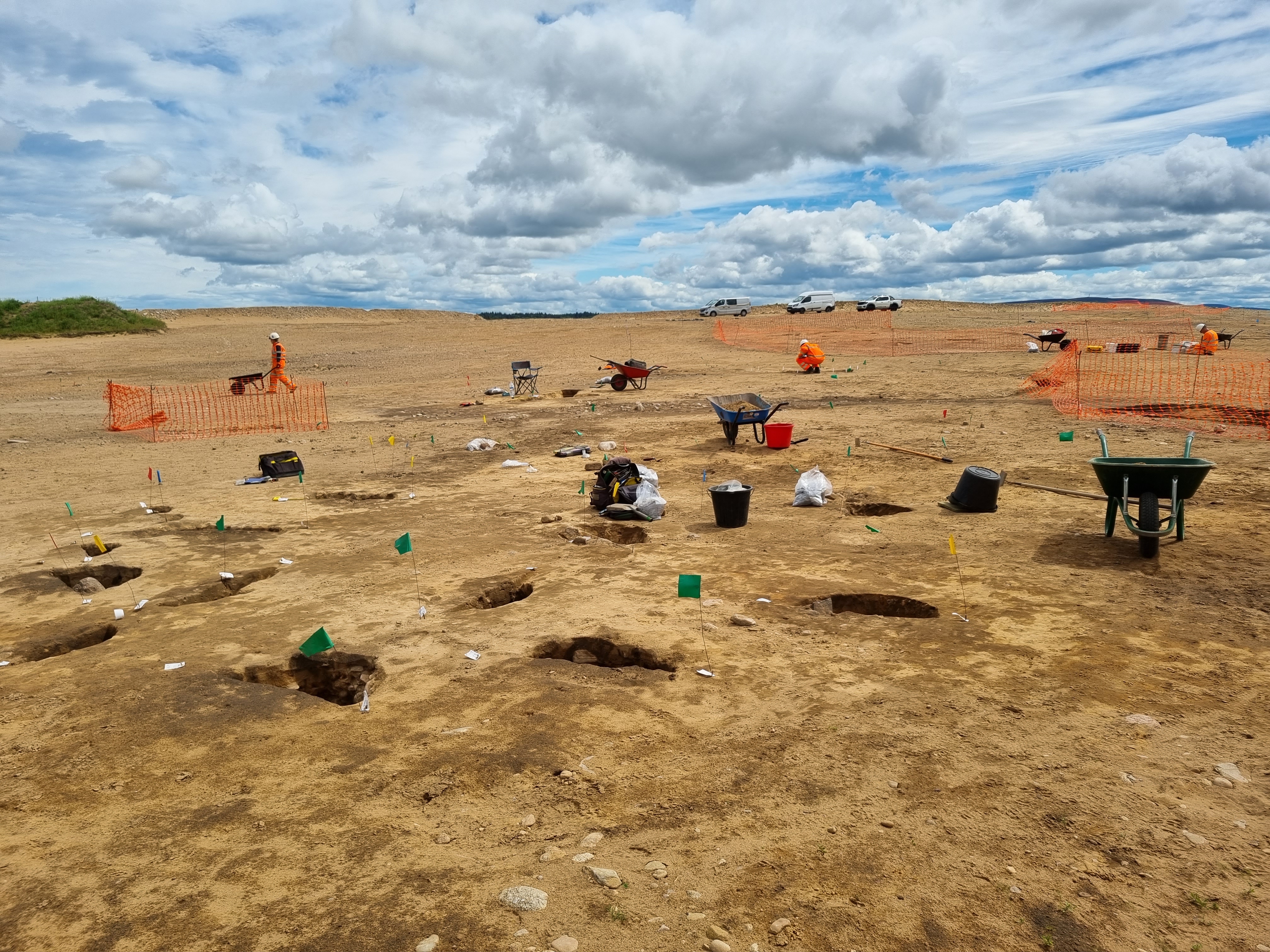 Excavation of an Iron Age settlement at Lochinver Quarry, Elgin, Moray